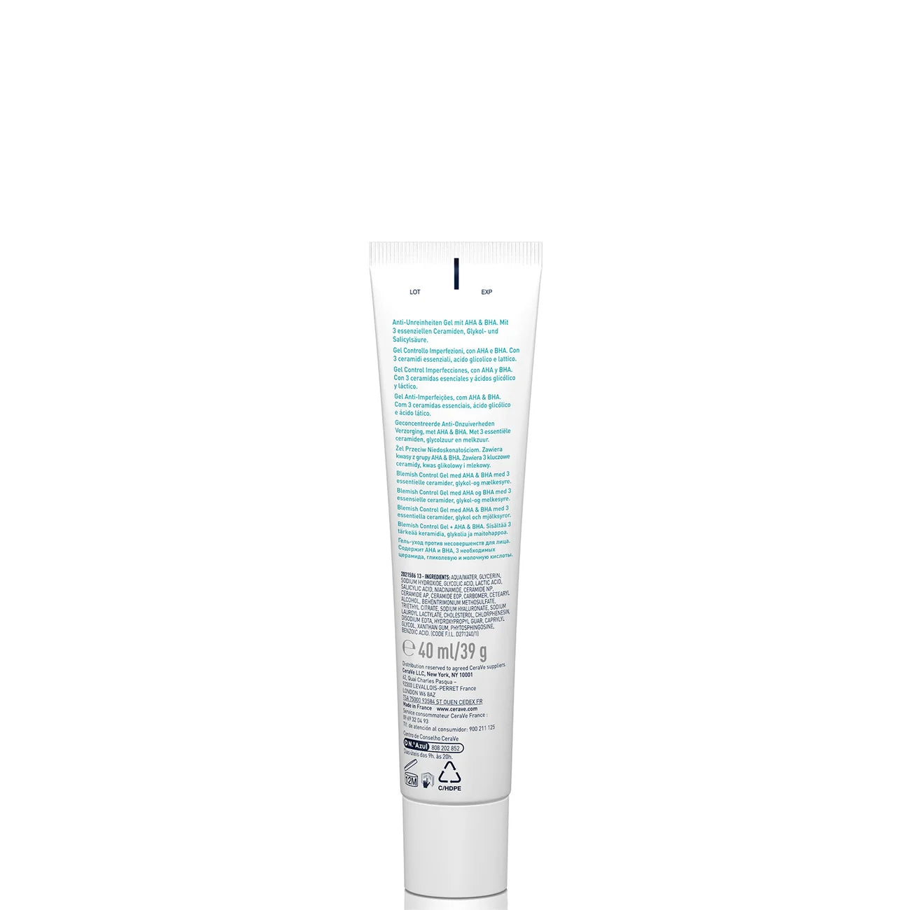 CeraVe Blemish Control Gel Moisturiser with 2% Salicylic Acid & Niacinamide for Blemish-Prone Skin 40ml