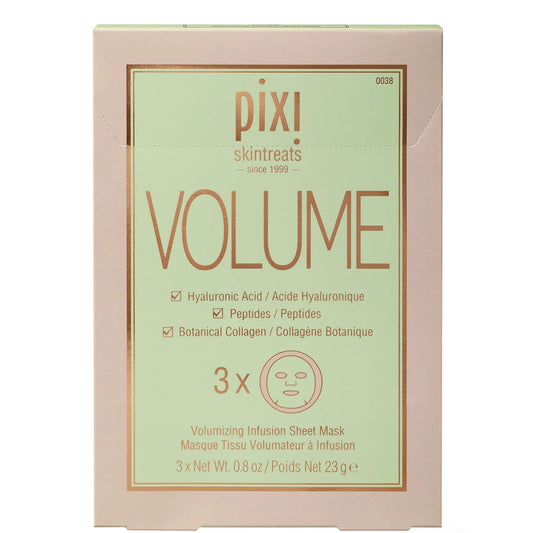 PIXI VOLUME Collagen Boost Sheet Mask (Pack of 3)