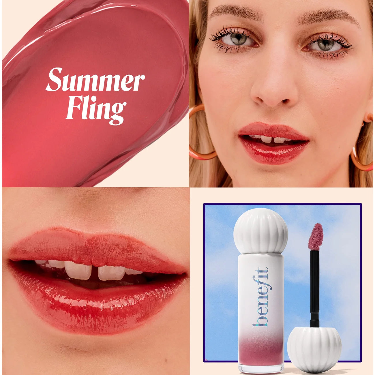 benefit Splashtint Moisturising Dewy Lip Tint 6ml (Various Shades)