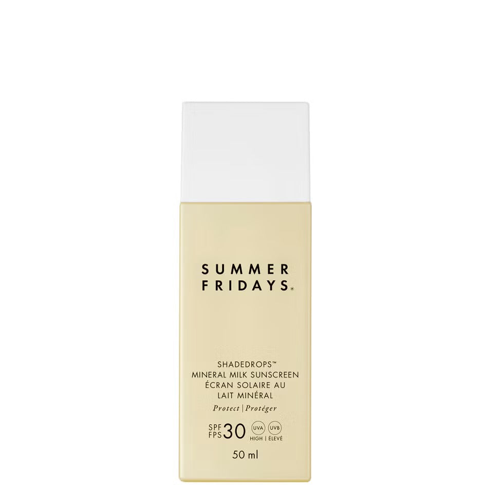 SUMMER FRIDAYS ShadeDrops Broad Spectrum SPF 30 Mineral Milk Sunscreen 50ml