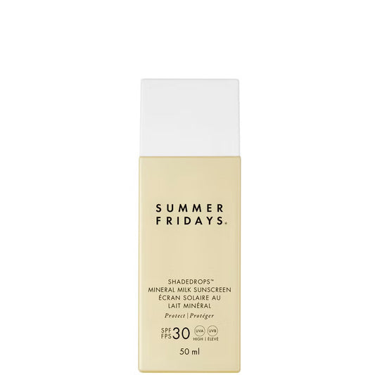 SUMMER FRIDAYS ShadeDrops Broad Spectrum SPF 30 Mineral Milk Sunscreen 50ml