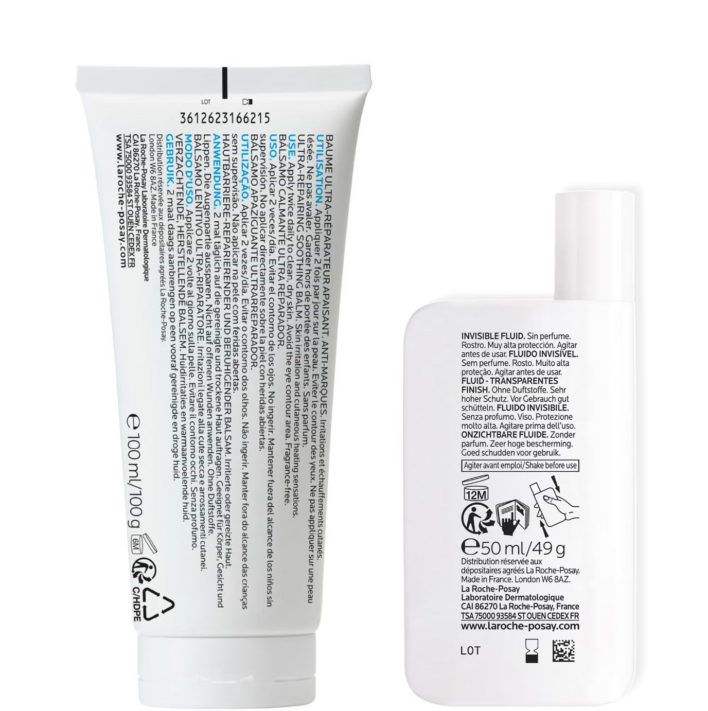 La Roche-Posay Soothe and Protect Hydrating Duo Set: Cicaplast Baume B5+ and Anthelios SPF50+