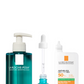 La Roche-Posay Breakout-Fighting Set- High Strength: Effaclar Micro-Peeling Cleanser, Anti Blemish Serum and SPF50+