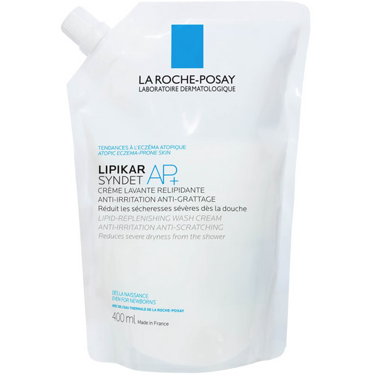 La Roche-Posay Lipikar Syndet AP+ Cream Wash Refill Pouch 400ml