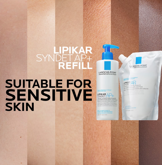 La Roche-Posay Lipikar Syndet AP+ Cream Wash Refill Pouch 400ml