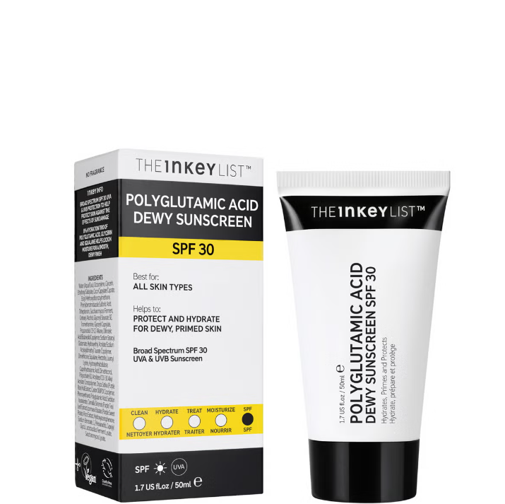 The INKEY List Polyglutamic Acid Dewy Sunscreen SPF30 50ml