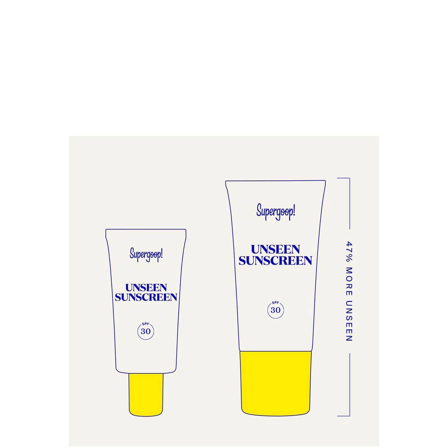 SUPERGOOP! SUPERSIZE UNSEEN SUNSCREEN SPF 30 (73.9ML)