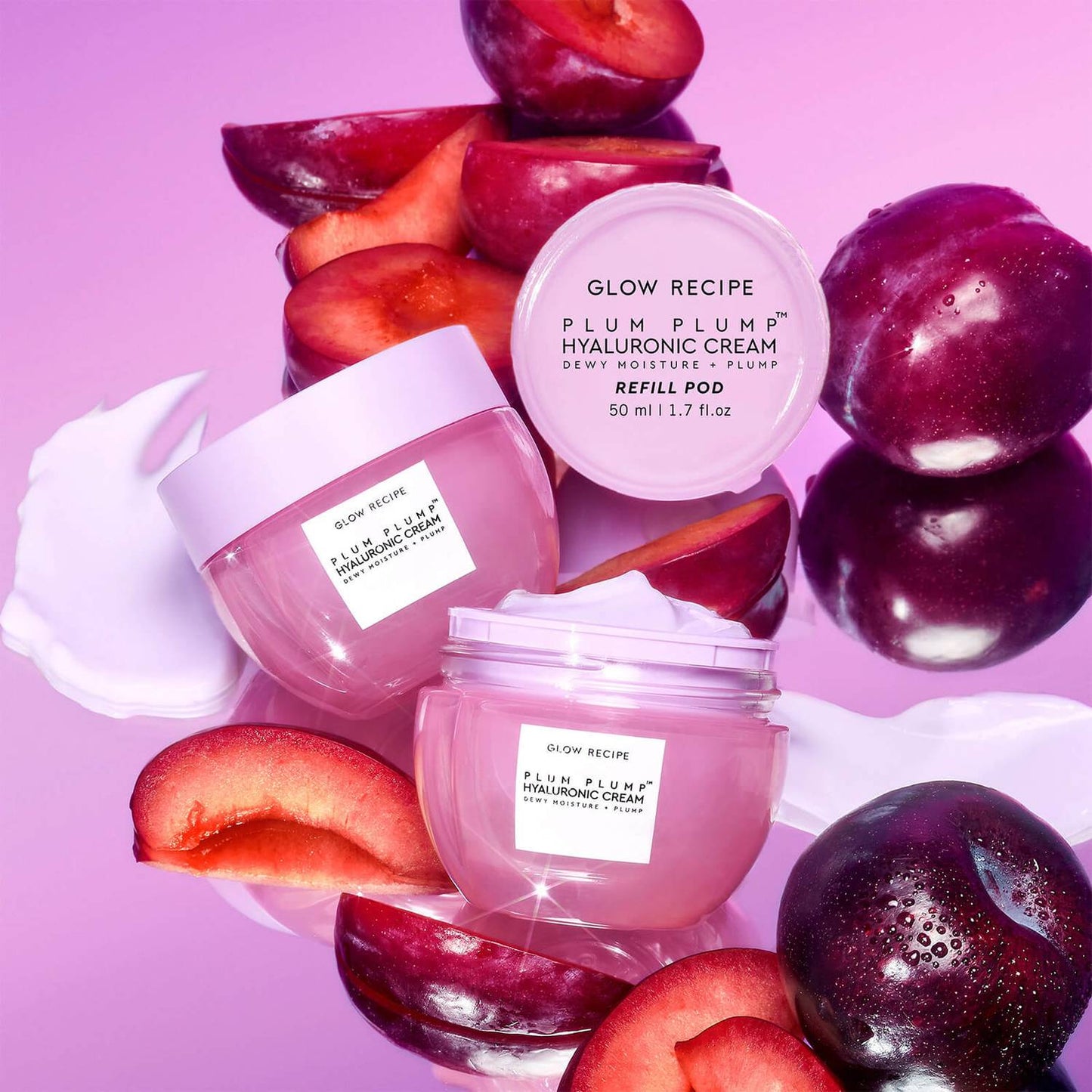 Glow Recipe Plum Plump Hyaluronic Cream Refill Pod 50ML