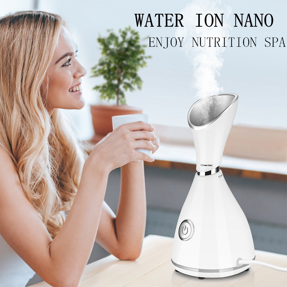 Face Steamer Machine SPA Sprayer Sauna Facial Humidifier Skin Care Facial Vaporizer Vapeur Visage Nebulizador Limpiador Digester