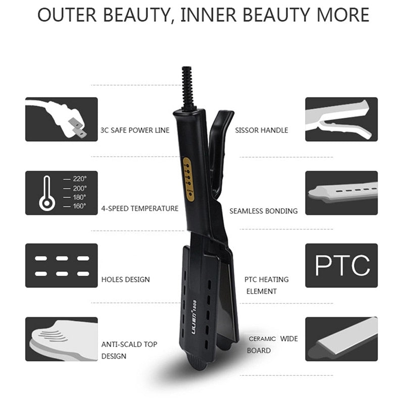 Professional Hair Straightener with Temperature Control