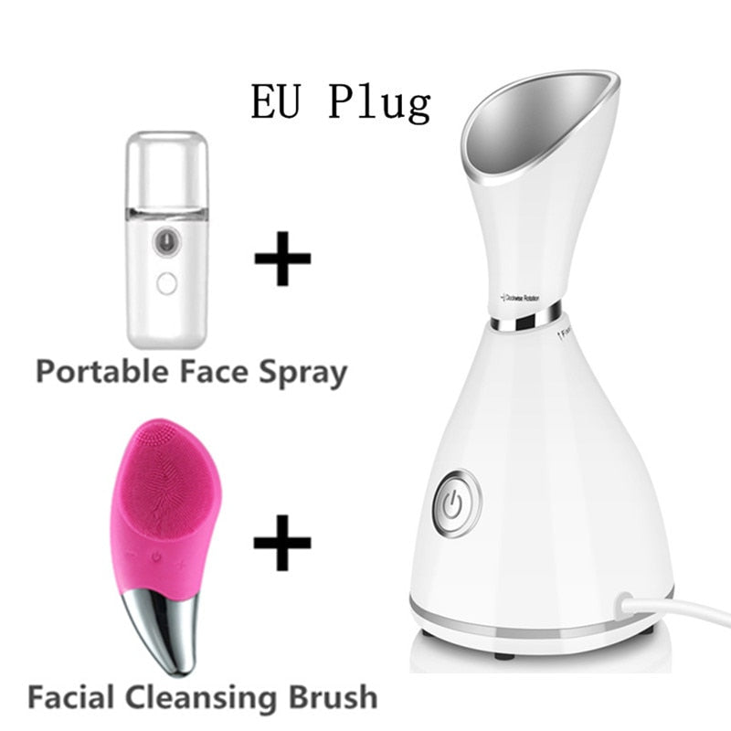 Face Steamer Machine SPA Sprayer Sauna Facial Humidifier Skin Care Facial Vaporizer Vapeur Visage Nebulizador Limpiador Digester