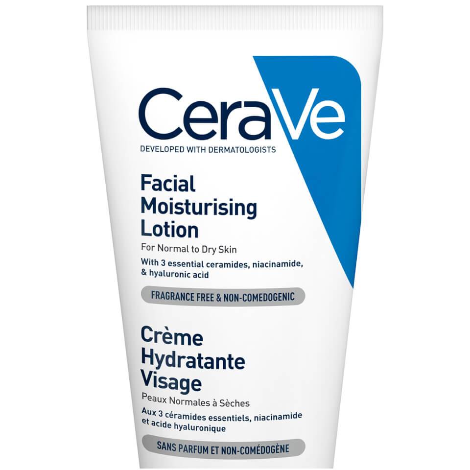 CeraVe PM Facial Moisturizing Lotion with Ceramides for Normal to Dry Skin 52ml