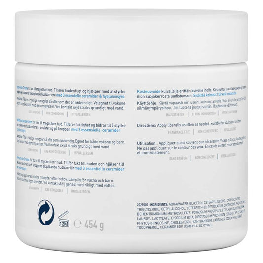 CeraVe Moisturizing Cream for Dry to Very Dry Skin 454g