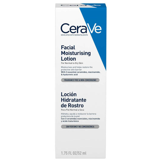 CeraVe PM ενυδατική λοσιόν προσώπου με κεραμίδια για κανονικό έως ξηρό δέρμα 52 ml